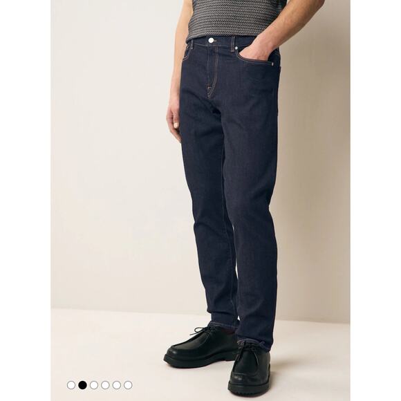 NEW PS by Paul Smith Tapered Fit Blue Dark Wash Denim Jeans 31X34 Tall - Picture 1 of 16